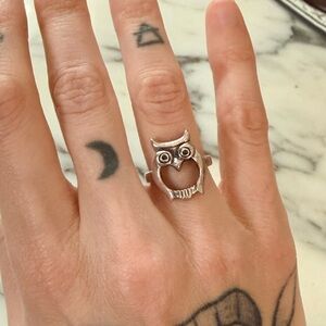 Vintage Sterling Owl Ring 🦉